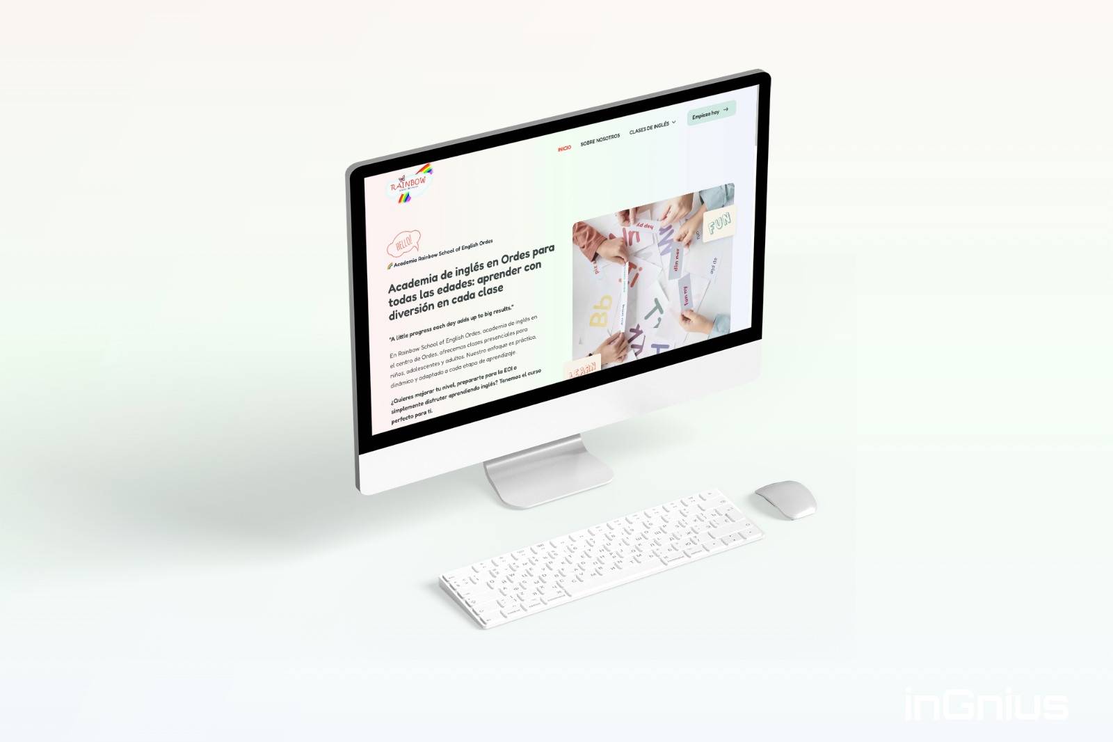 Sitio WordPress de la Academia Rainbow Ordes