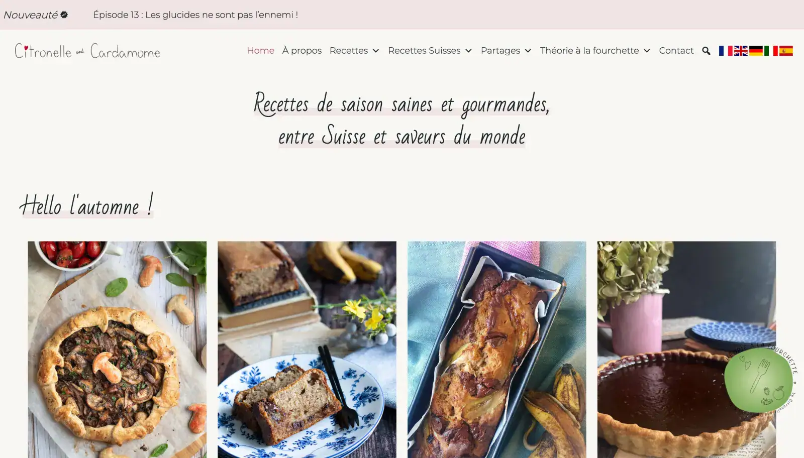 Page d’accueil de Citronelle & Cardamome