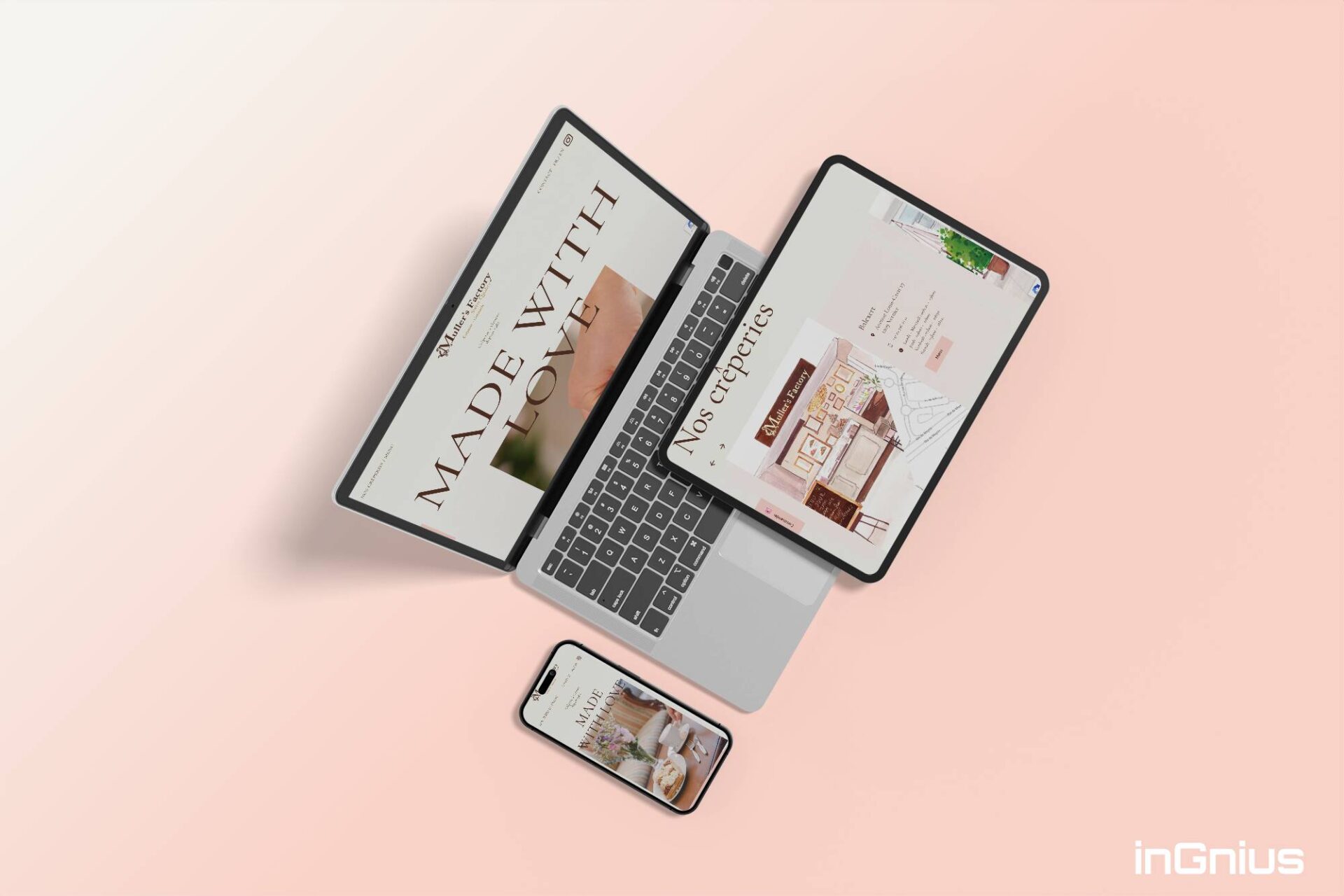 Sitio WordPress profesional de Muller's Factory